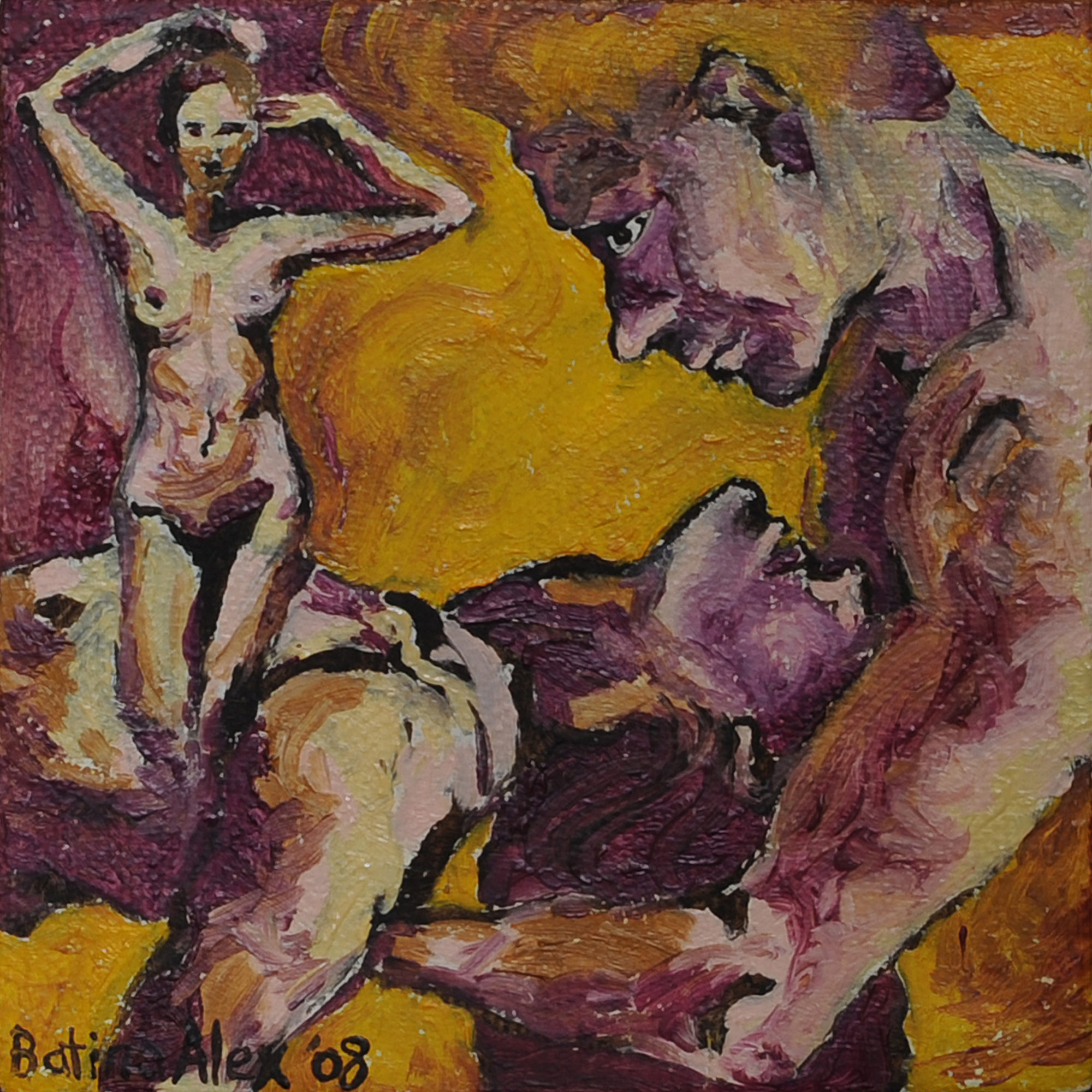 BatinaAlex_One_another_III_20x20cm_oil_on_canvas_2008