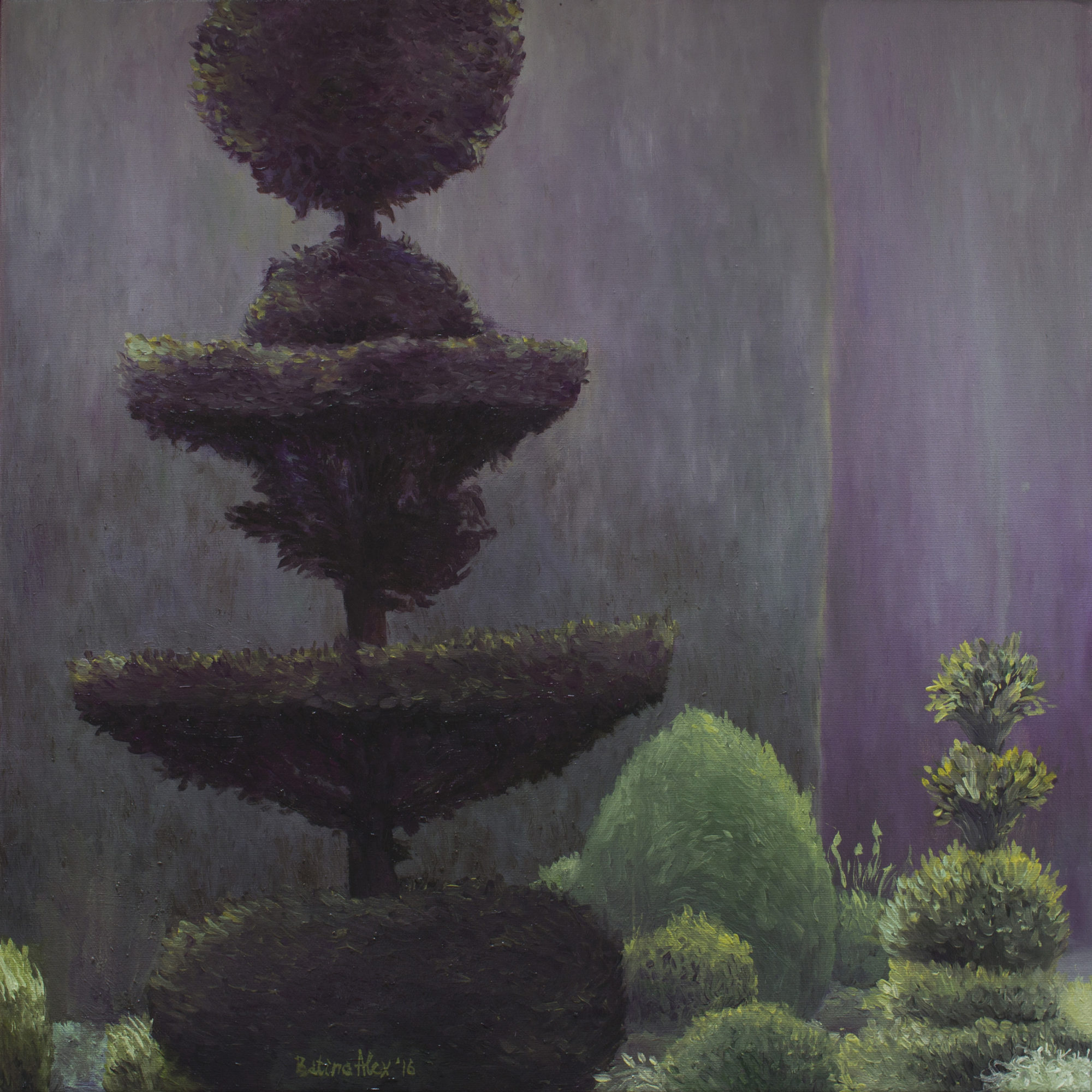 BatinaAlex_The_box_trees_II_50x50cm_oil_on_canvas_2016